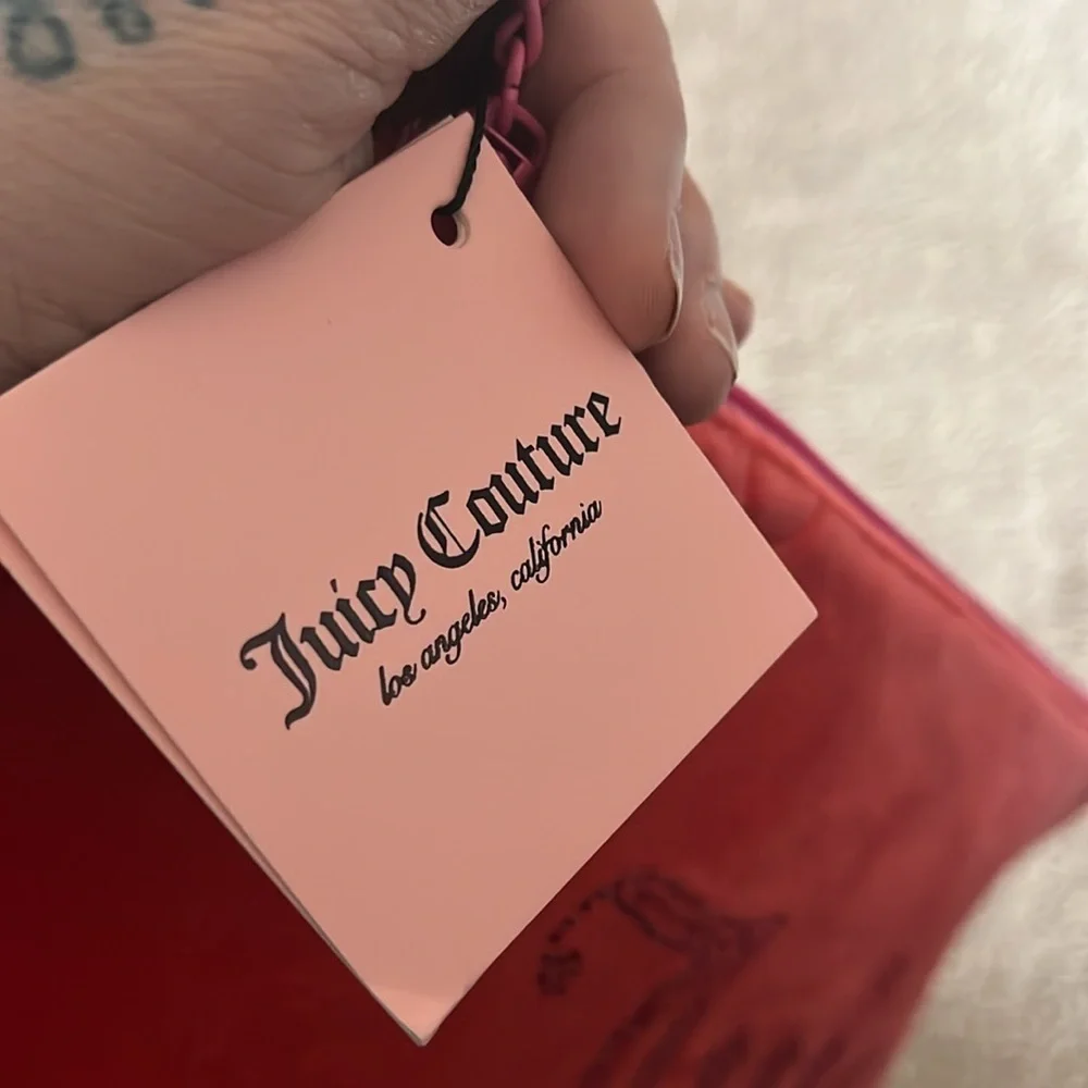 Juicy Couture Pink Cosmetic Bag and Toiletry Bottle